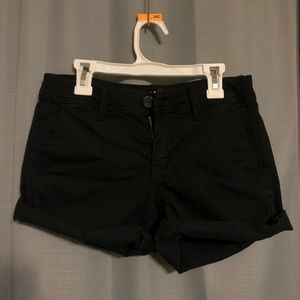 American Eagle black midi shorts